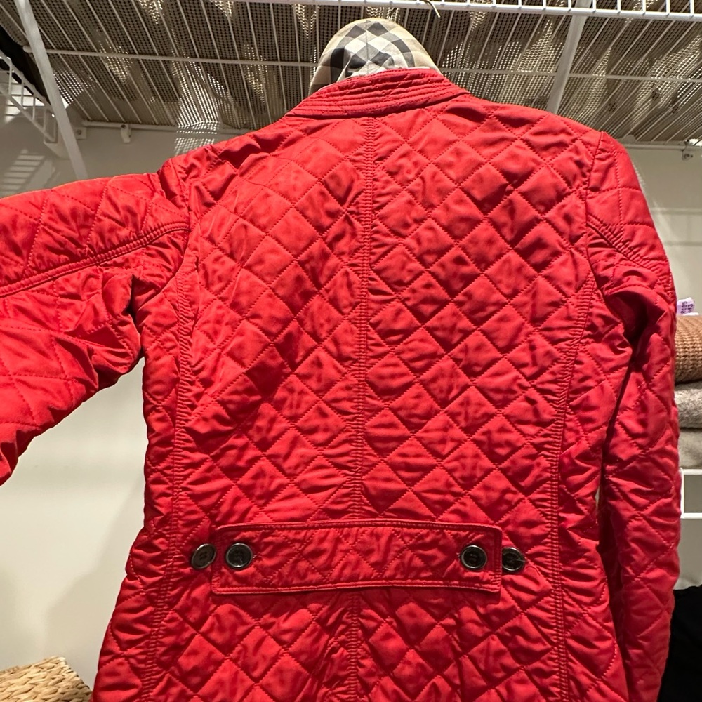 Burberry Brit Quilted Red Jacket XS - Picture 6 of 14